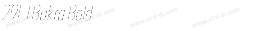 29LTBukra Bold字体转换